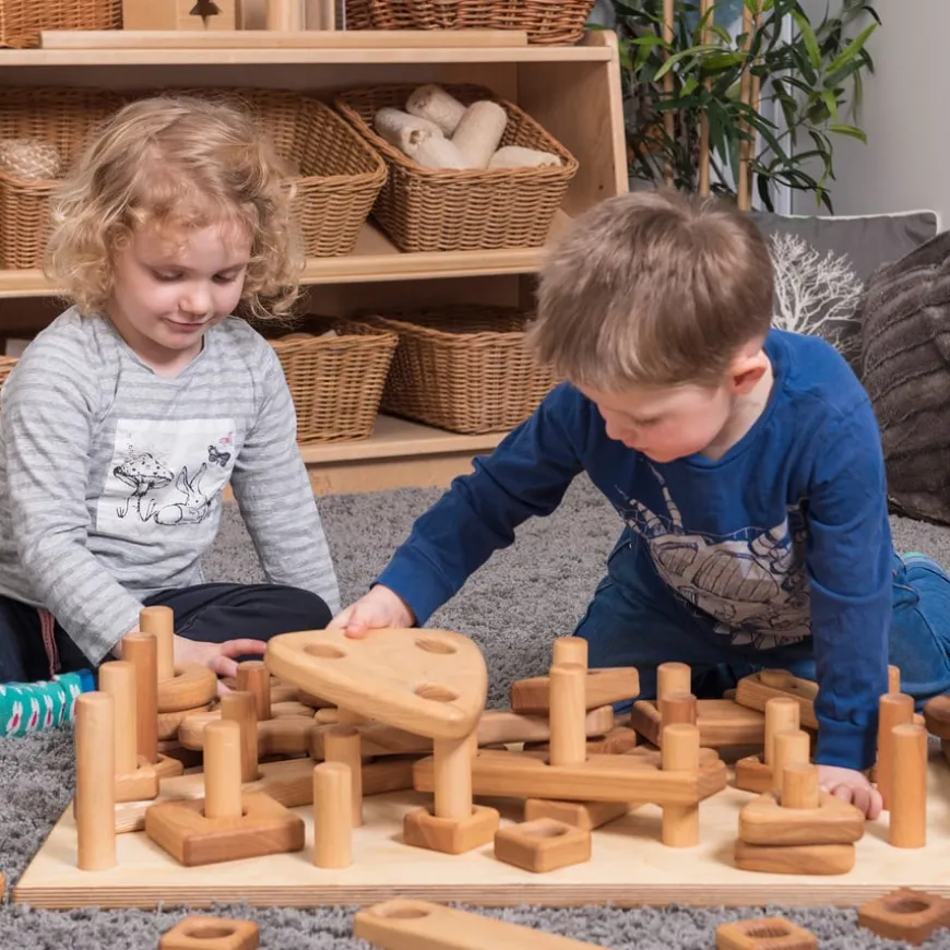 TTS Giant Wooden Stack & Build Construction Blocks