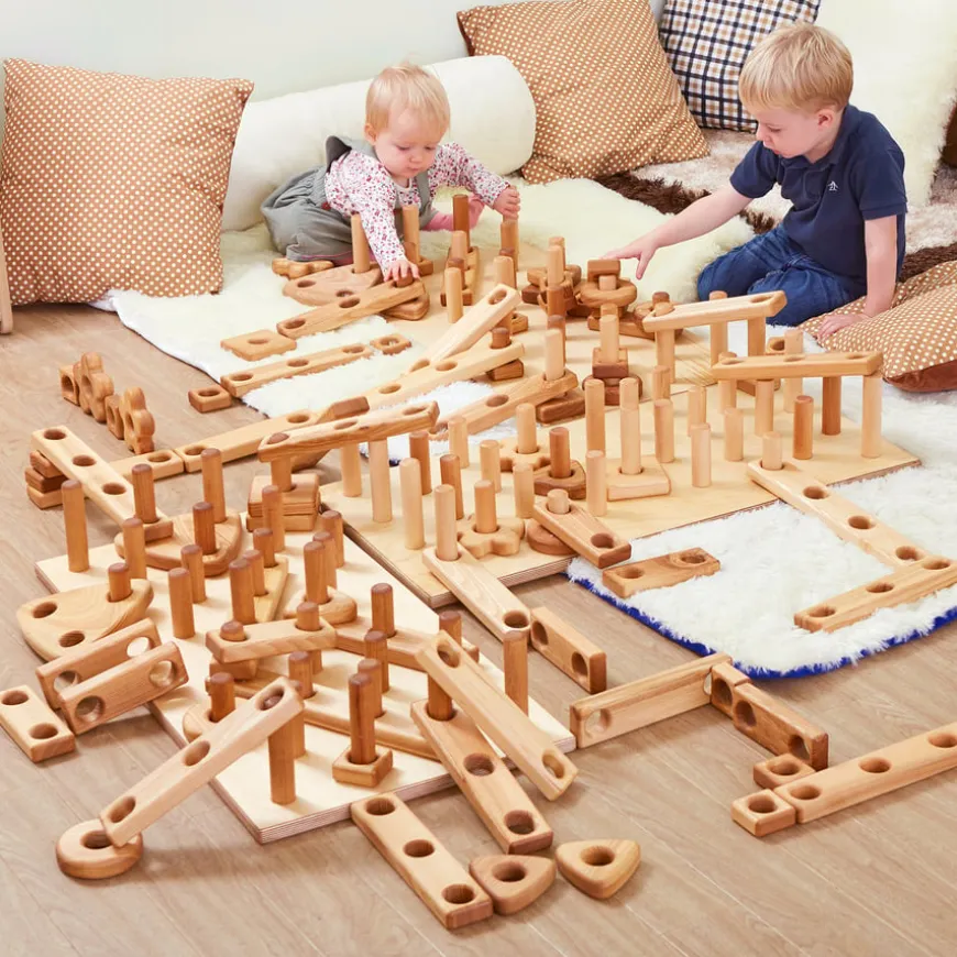 TTS Giant Wooden Stack & Build Construction Blocks