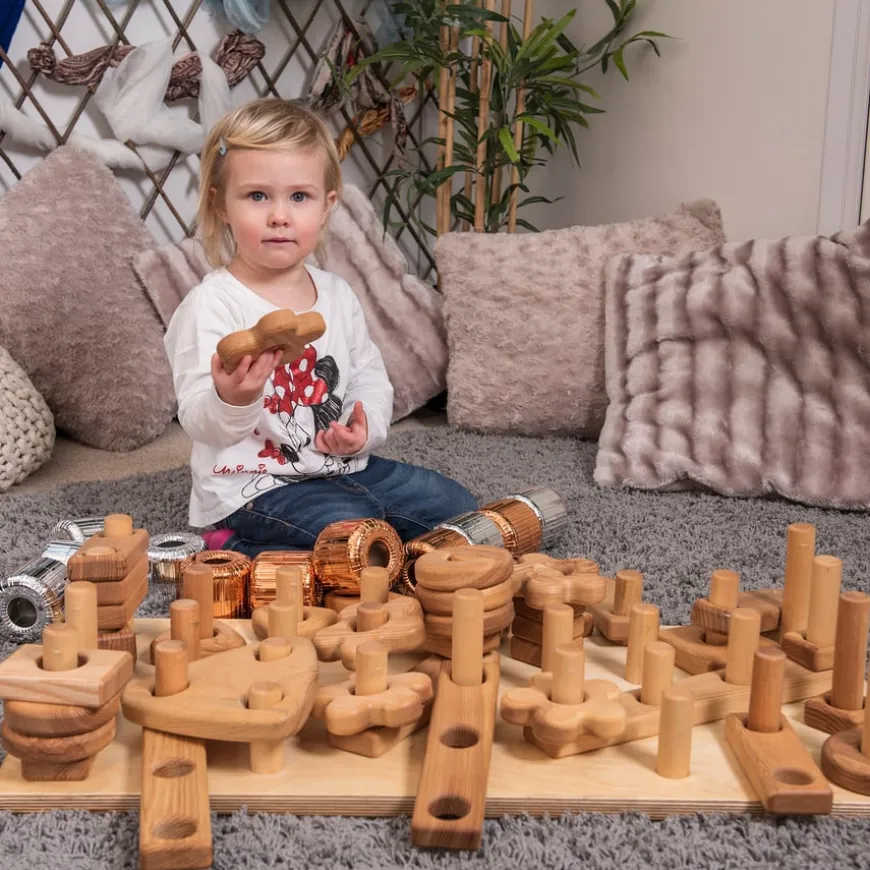 TTS Giant Wooden Stack & Build Construction Blocks