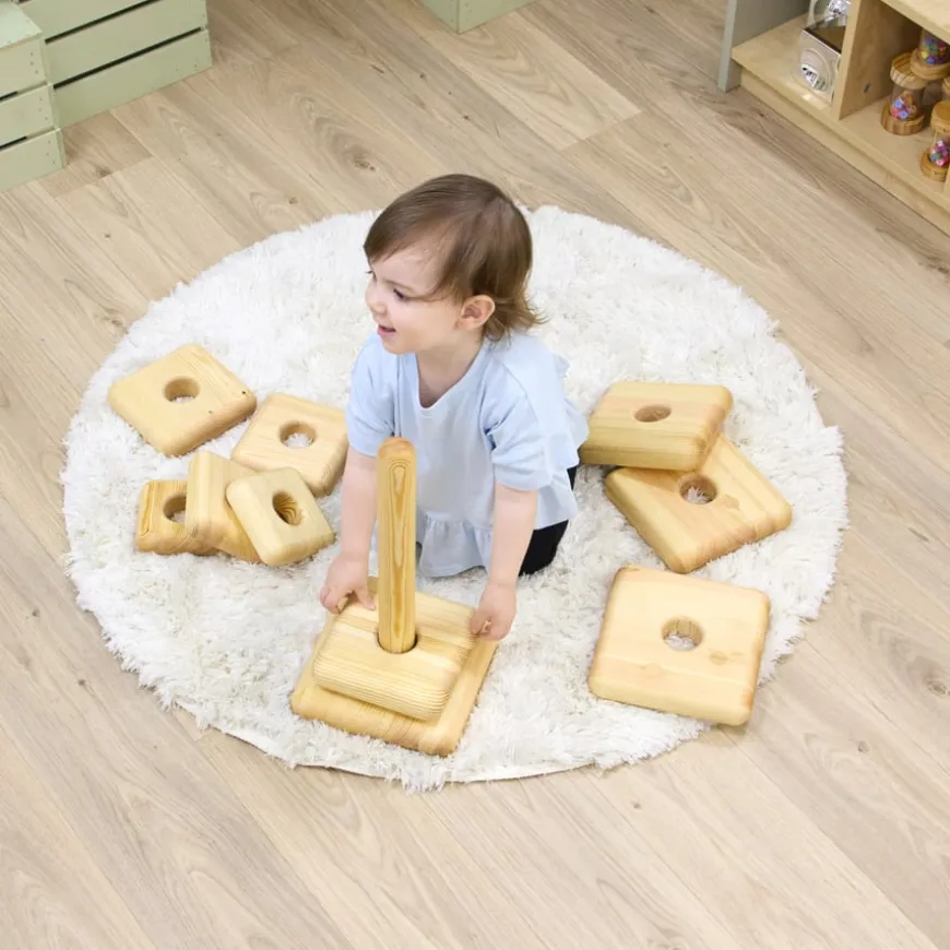TTS Giant Wooden Stacking Tower Pyramids
