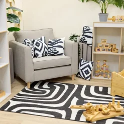 TTS Graphic Soft Furnishings Rectangular Rug