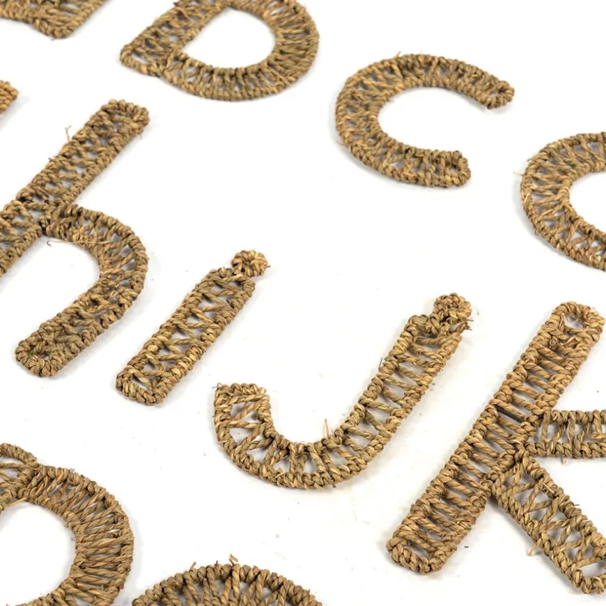 TTS Large Sea Grass Weaving Alphabet Set a-z