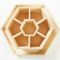 TTS Lazy Susan Wooden Classroom Tidy