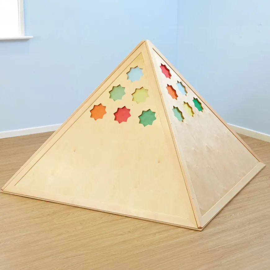 TTS Learning Location Wooden Pyramid Den