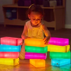 TTS Light Up Glow Construction Bricks 12pk