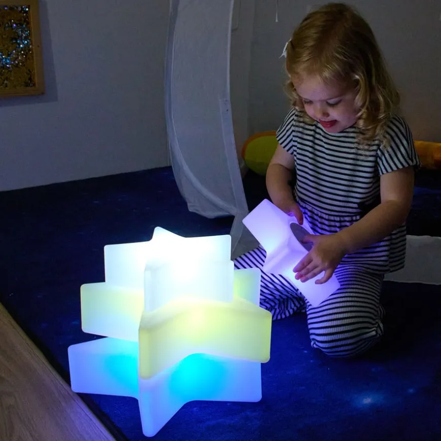 TTS Light-Up Sensory Stars 2pk