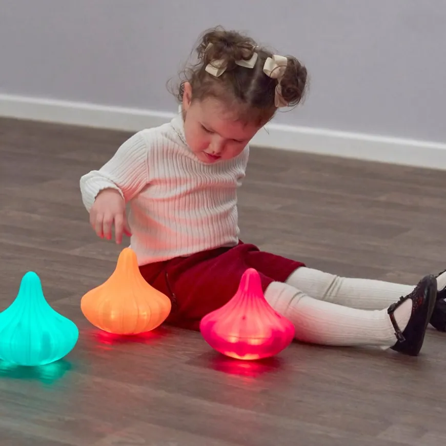 TTS Light Up Twist & Turn Spinning Tops