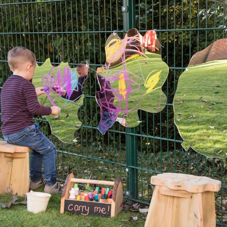 TTS Mark Making Mirror Leaves 3pk