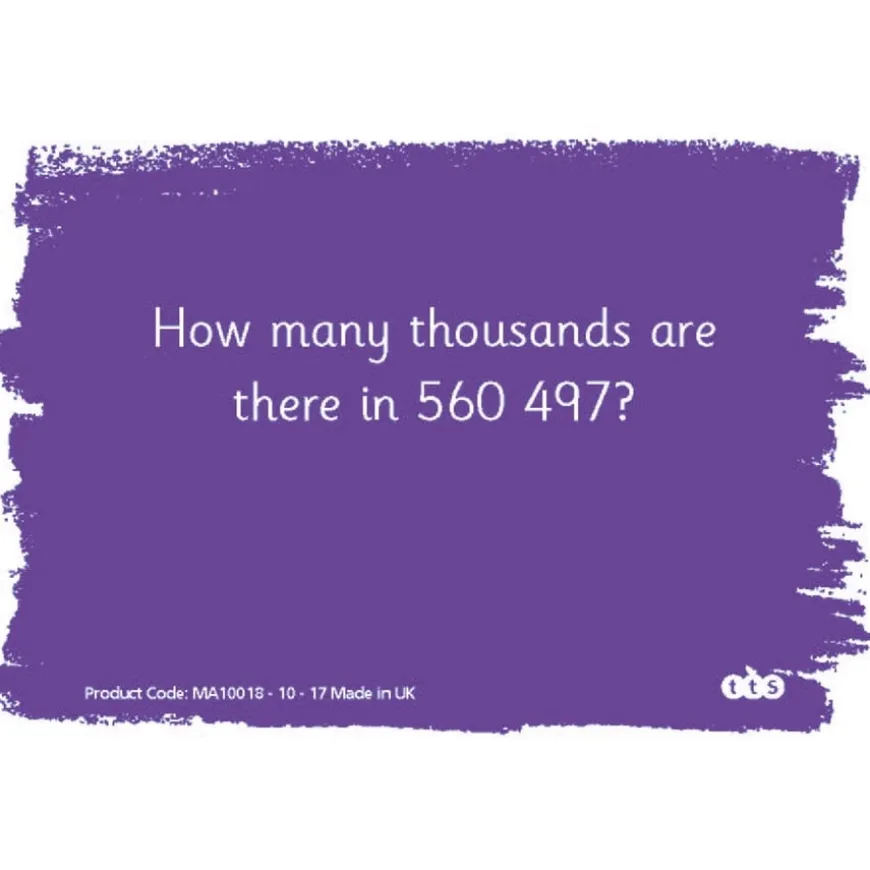 TTS Mastering Number and Place Value Activity Cards Year 5 100pk