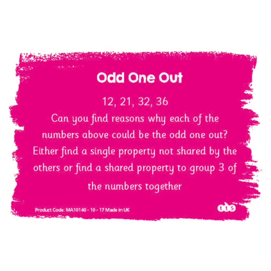 TTS Maths Reasoning Activity Cards Year 3