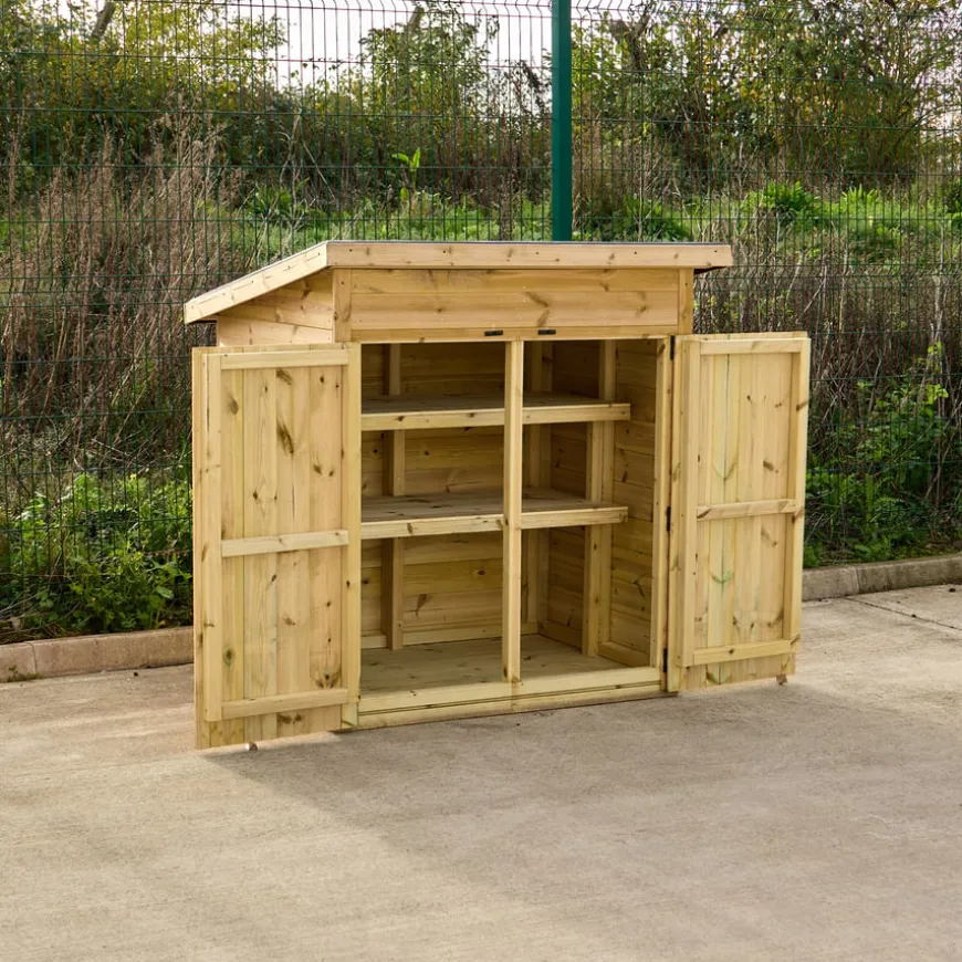 TTS Medium Outdoor Storage Shed with Shelving