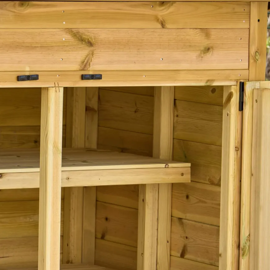 TTS Medium Outdoor Storage Shed with Shelving