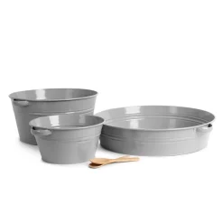 TTS Messy Play Metal Creative Tubs 3pk