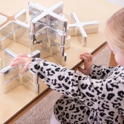 TTS Metallic Silver Stacking Crosses 12pk
