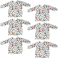 TTS Minibeast Patterned Waterproof Aprons Overalls 6pk