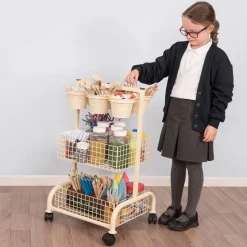 TTS Mini Metal Craft Trolley H723 x W315 x D415mm