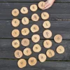 TTS Mini Wooden Alphabet Discs 26pk