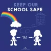 TTS 1m Social Distancing Wall Stickers
