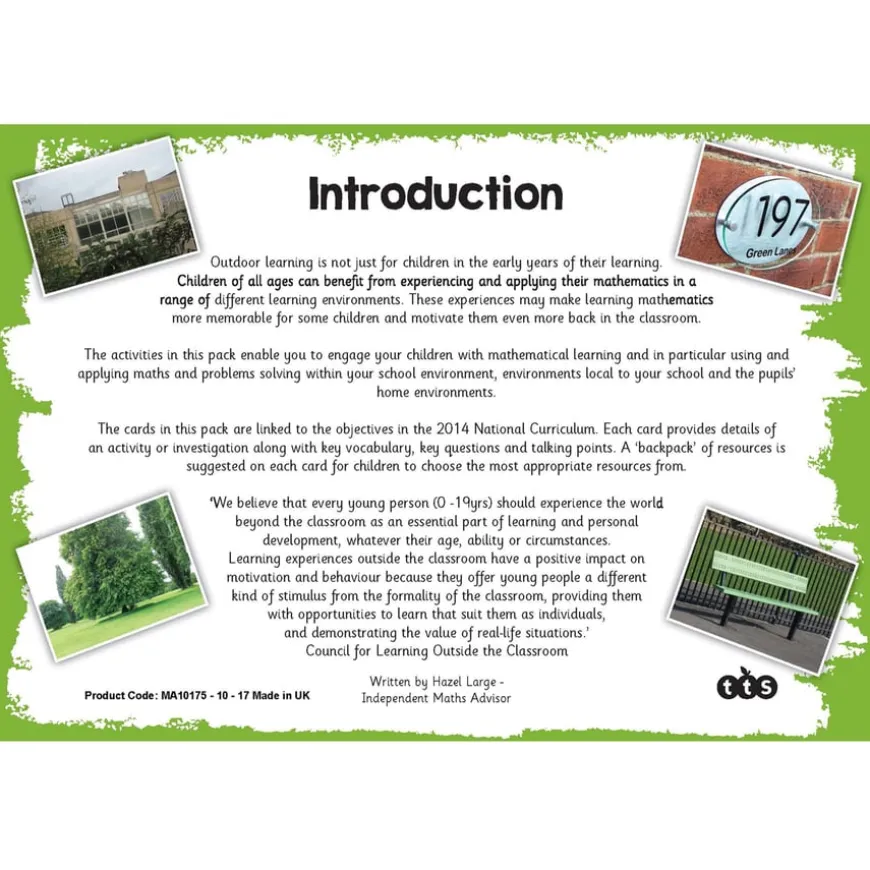 TTS Outdoor Maths Problem Solving Cards Year 3 30pk