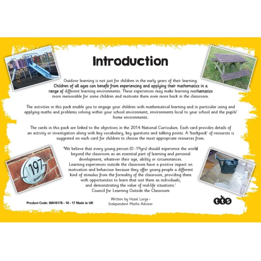 TTS Outdoor Maths Problem Solving Cards Year 4 30pk
