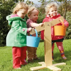 TTS Outdoor Wooden Scales and Bucket Set