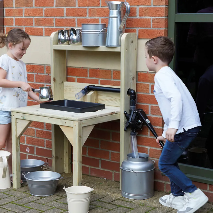 TTS Outdoor Wooden Sink Pump Unit