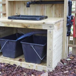 TTS Outdoor Wooden Sink with Pump H103 x W76 x D56cm