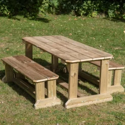 TTS Outdoor Wooden Table & Benches