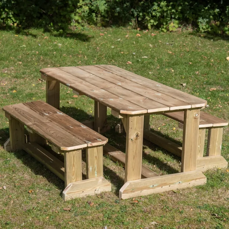 TTS Outdoor Wooden Table & Benches