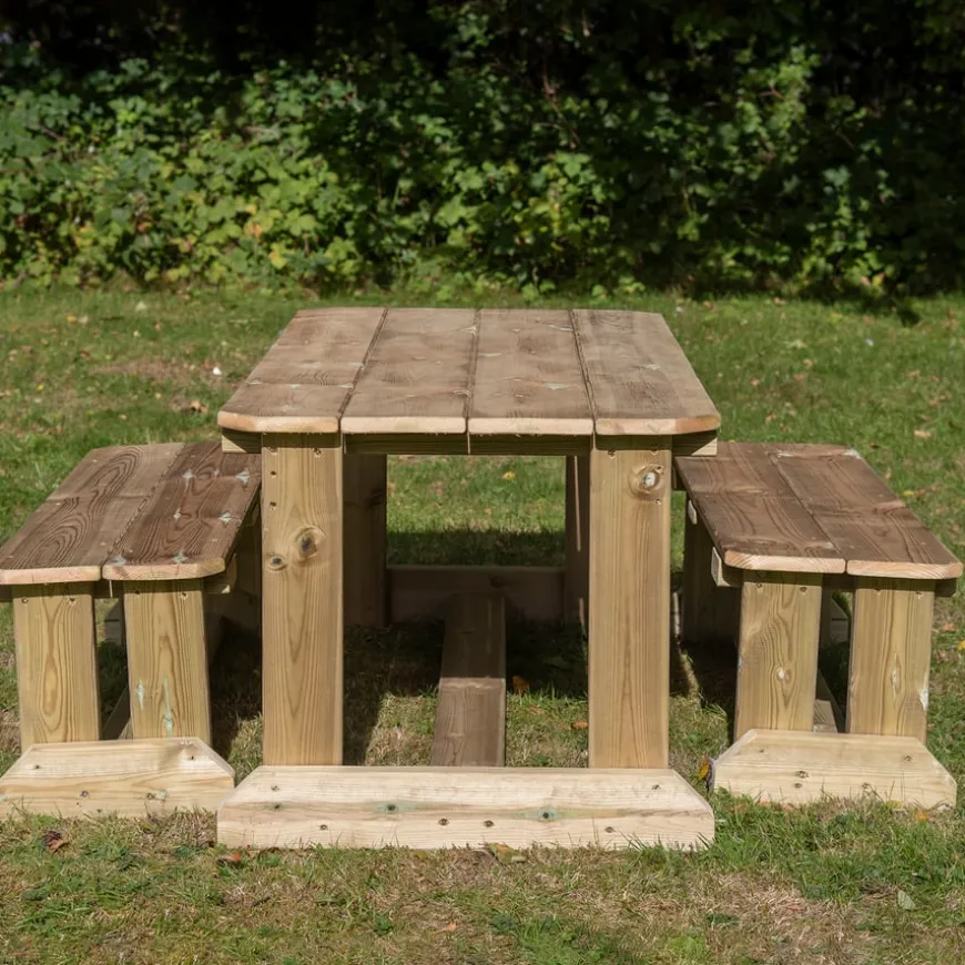 TTS Outdoor Wooden Table & Benches