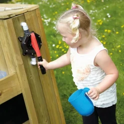 TTS Outdoor Wooden Water Pump Station H100 x W77 x D140cm