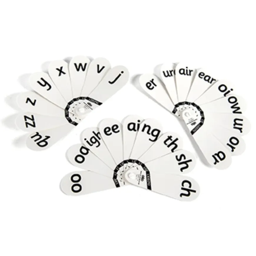 TTS Phonics Phase 3 Letter Fans 18pk