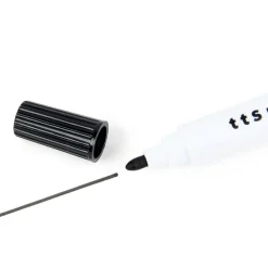 TTS Premium Drywipe Markers Bullet Tip Black 12pk