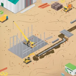 TTS Rugged Robot Construction Site Mat