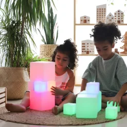 TTS Sensory ICT Glow Construction Blocks 12pk