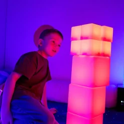 TTS Sensory ICT Glow Construction Blocks 12pk