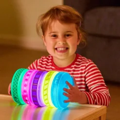 TTS Sensory Stacking Glow & Texture Discs 5pk