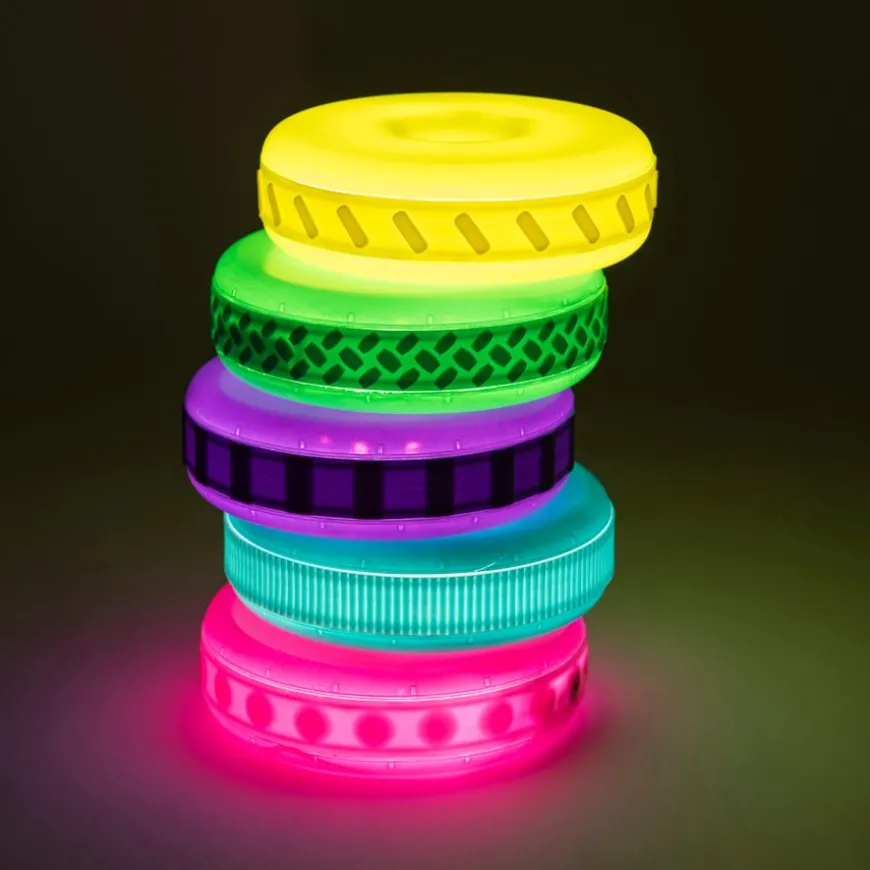 TTS Sensory Stacking Glow & Texture Discs 5pk