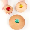 TTS Sensory Wooden Jewel Pebbles 12pk