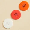 TTS Singapore Colours Place Value Counters 100s 10s 1s 450pk