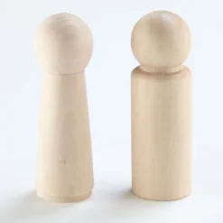 TTS Small World Natural Wooden Peg People 20pk