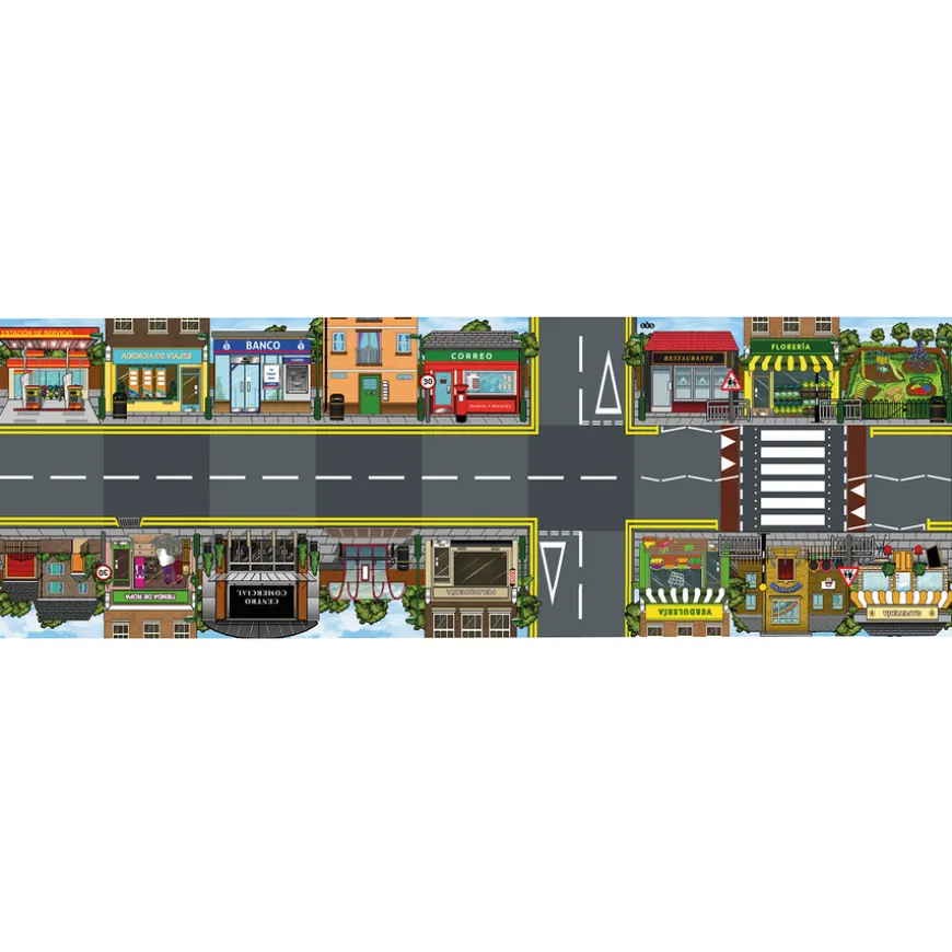 TTS Spanish Busy Street Mat