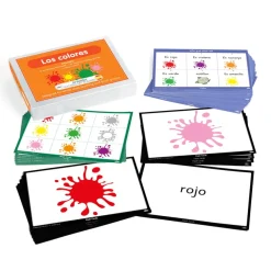 TTS Spanish Colours Vocabulary Builder Activity Cards 46pk