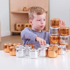 TTS Stack, Thread and Roll Metallic Beads 20pk