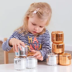 TTS Stack, Thread and Roll Metallic Beads 20pk