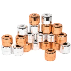 TTS Stack, Thread and Roll Metallic Beads 20pk