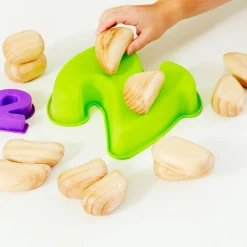 TTS Tactile Wooden Pebble Collection