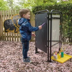 TTS Three Sided Packaway Toddler Easel Assorted Surfaces