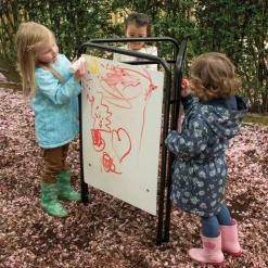 TTS Three Sided Packaway Toddler Easel Assorted Surfaces