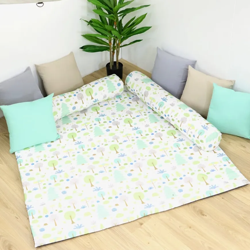 TTS Tonal Woodland Indoor Outdoor Mat, Cushions & Canopy